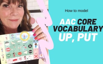 How to model AAC core words: UP and PUT