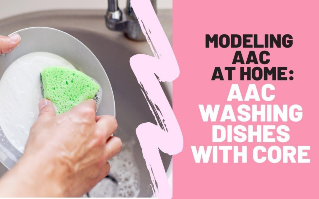 Washing Dishes | AAC with Core Vocabulary Board
