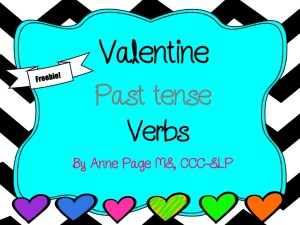 Valentine's Day Past Tense Verbs