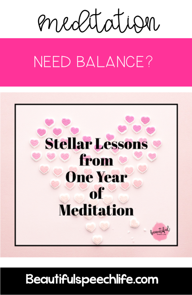 Lessons from One Year of Meditation