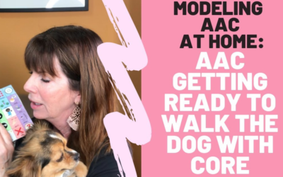 Getting Ready to Walk the Dog | AAC with Core Vocabulary Board